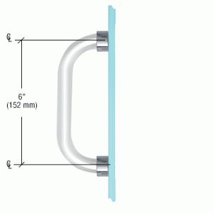 6 inch Single-Sided Acrylic Smooth Pull Handles         